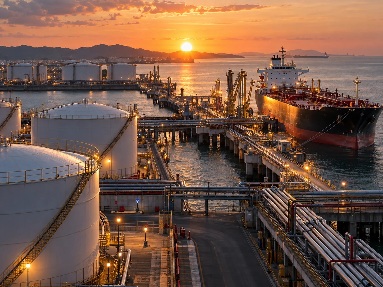Terminal de almacenamiento de combustibles